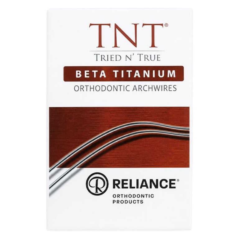Reliance TNT .016 x .022 Beta Titanium Archwire, D-Form Upper, 10/Pk. For intermediate