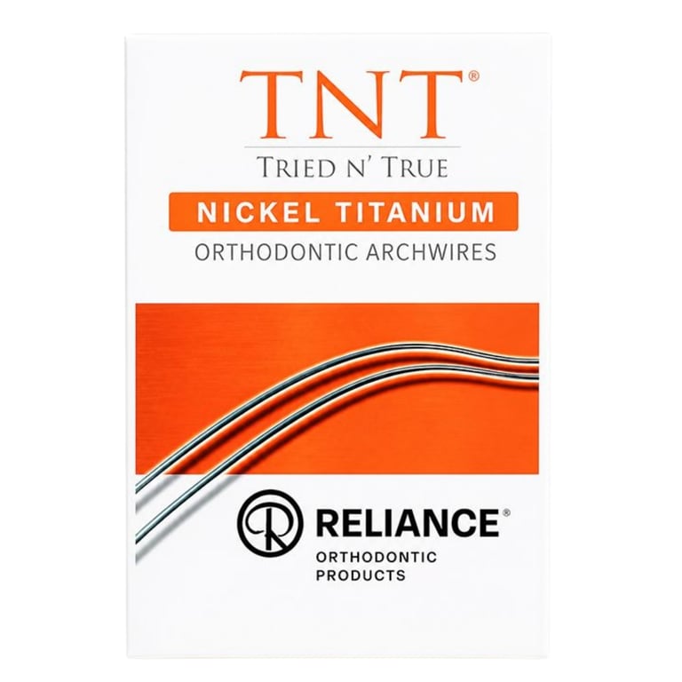 Reliance TNT .016 x .016 NiTi Archwire, D-Form Lower, Pre-Stopped, 25/Pk. For levelling