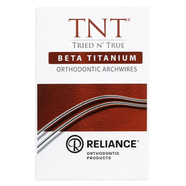 Reliance TNT .017 x .025 Beta Titanium Archwire, D-Form Lower, 10/Pk. For intermediate