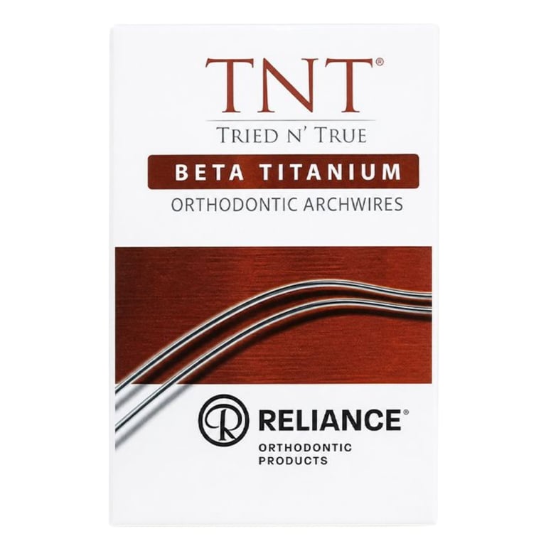 Reliance TNT .017 x .025 Beta Titanium Archwire, D-Form Upper, 10/Pk. For intermediate