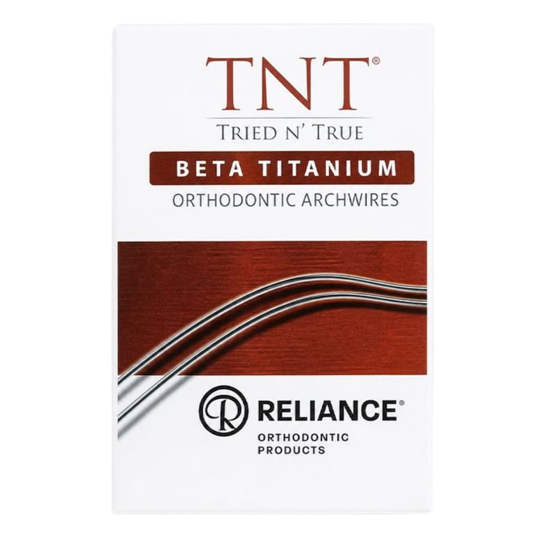 Reliance TNT .019 x .025 Beta Titanium Archwire, D-Form Lower, 10/Pk. For intermediate