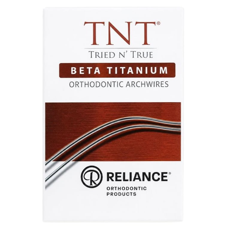 Reliance TNT .019 x .025 Beta Titanium Archwire, D-Form Upper, 10/Pk. For intermediate
