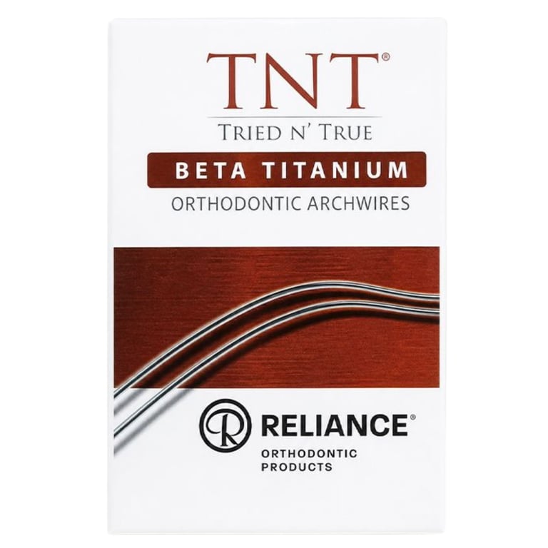 Reliance TNT .021 x .025 Beta Titanium Archwire, D-Form Lower, 10/Pk. For intermediate