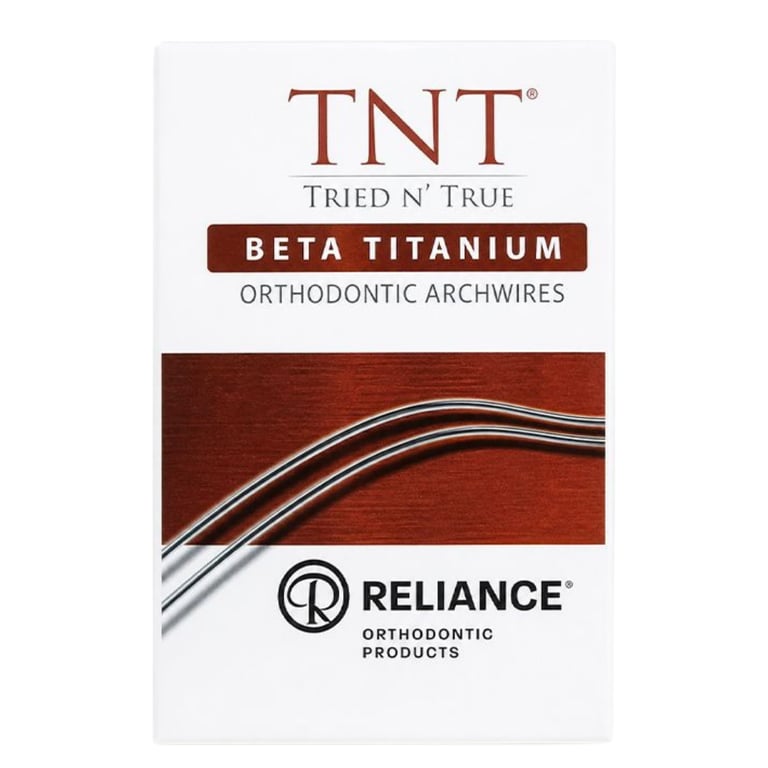 Reliance TNT .021 x .025 Beta Titanium Archwire, D-Form Upper, 10/Pk. For intermediate