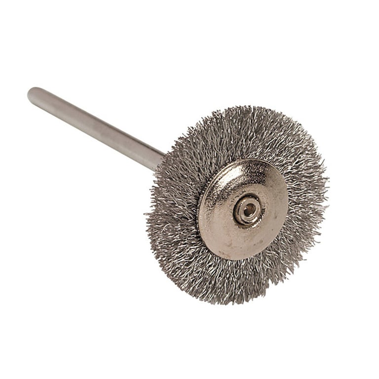 Renfert Silver Wire Mounted Polishing Brush, 19 mm, 12/Pk. Abrasion-free pre-polishing of metal