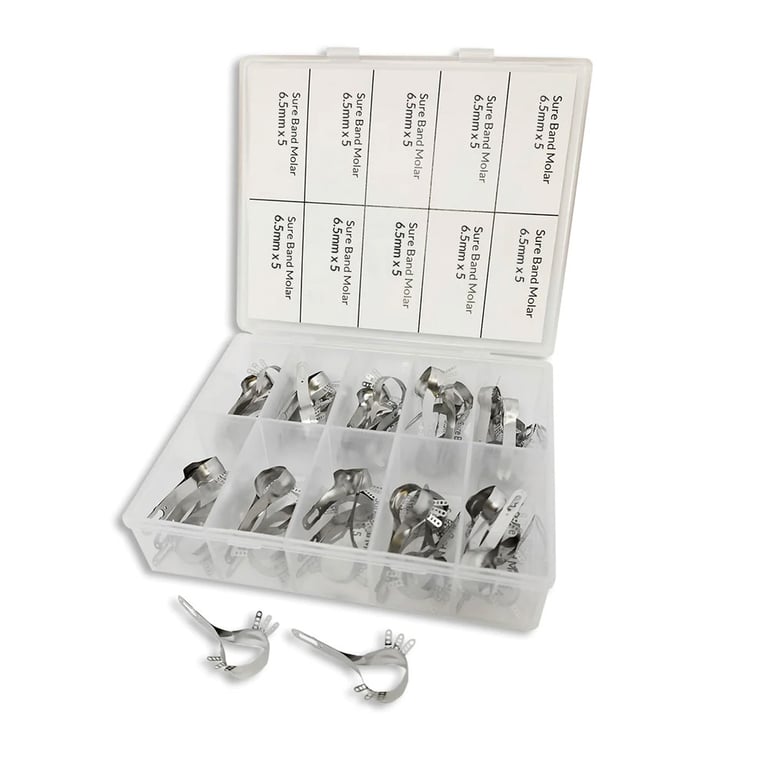 Rhondium Sure Band Circumferential Molar 6.5mm Matrix Band, 50/Pk