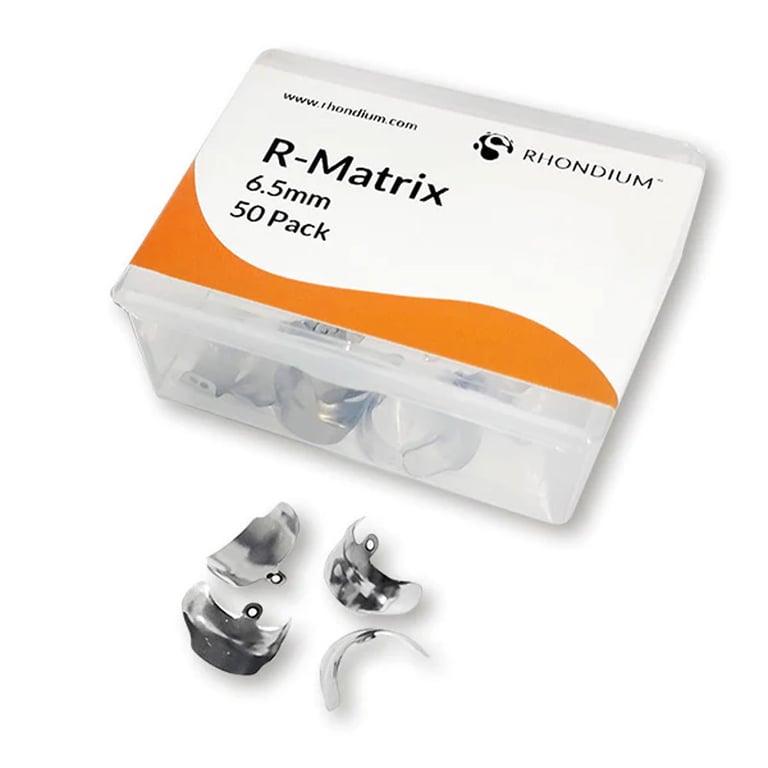 Rhondium R-Matrix 6.5mm Pre-Contoured Matrix Band, 50/Pk