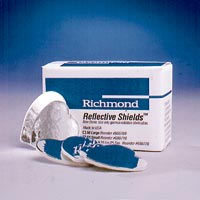 Reflective Shields assorted size cotton roll substitute with reflective backing, box of 50 cotton
