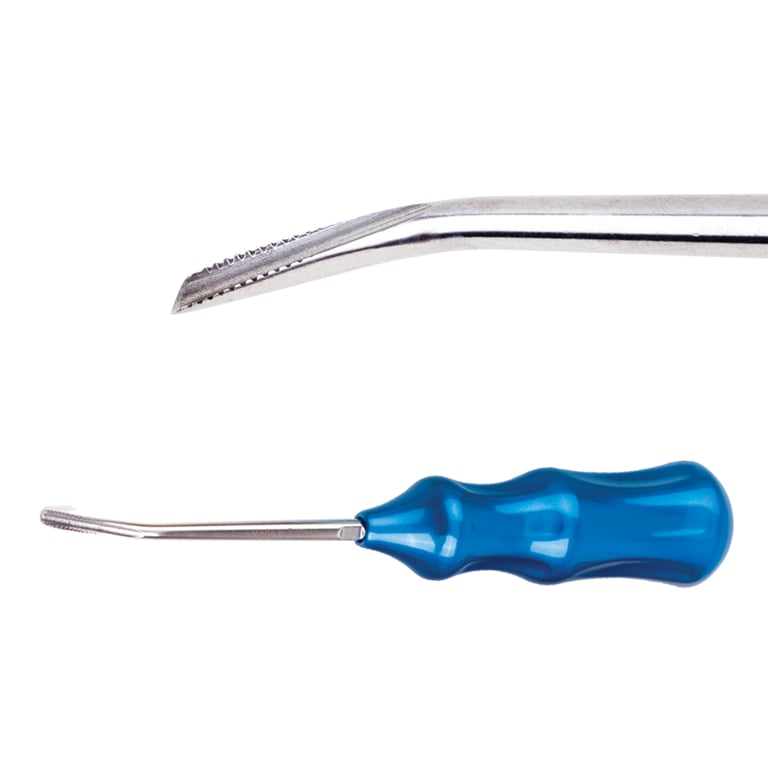 Eaz Out 3.5mm Stainless Steel Luxator, Curved, Royal Blue, 1/Pk. Designed for use on lower