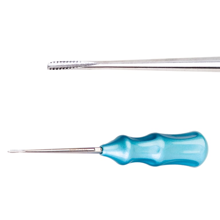 Eaz Out 2.0mm Stainless Steel Extractor, Straight, Sky Blue, 1/Pk. Designed to reduce trauma