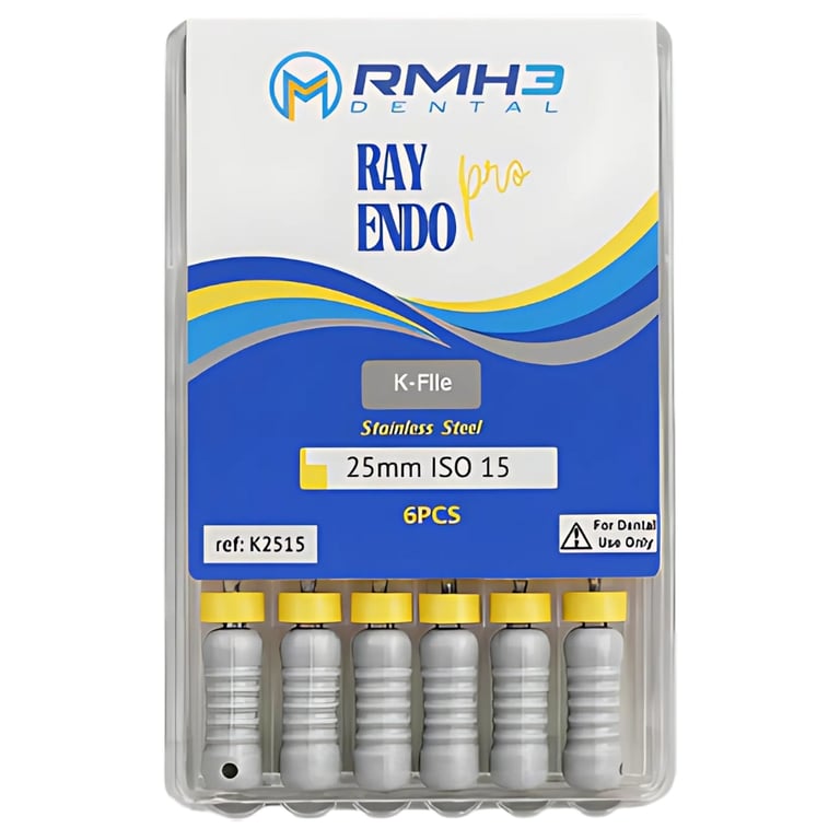 RayEndo Pro K-Files, 25mm, #15, 6/Box