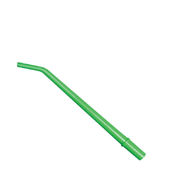RMH3 Dental 1/4" Diameter Surgical Aspirator Tips, Green. Package of 25