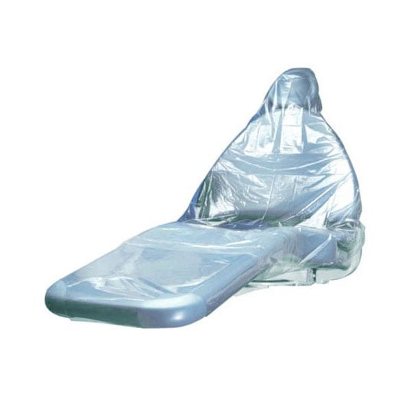RMH3 Dental Full Chair Cover, Plastic, Clear Sleeves, 29" x 80." Box of 125