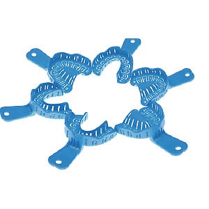 RMH3 Dental Autoclavable Implant Impression Tray, Pack of Medium Upper and Lower. Set of 6