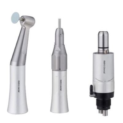 RMH3 Dental FX-L Low Speed 20K Handpiece & Air Motor 3 Piece Set with external water. Includes