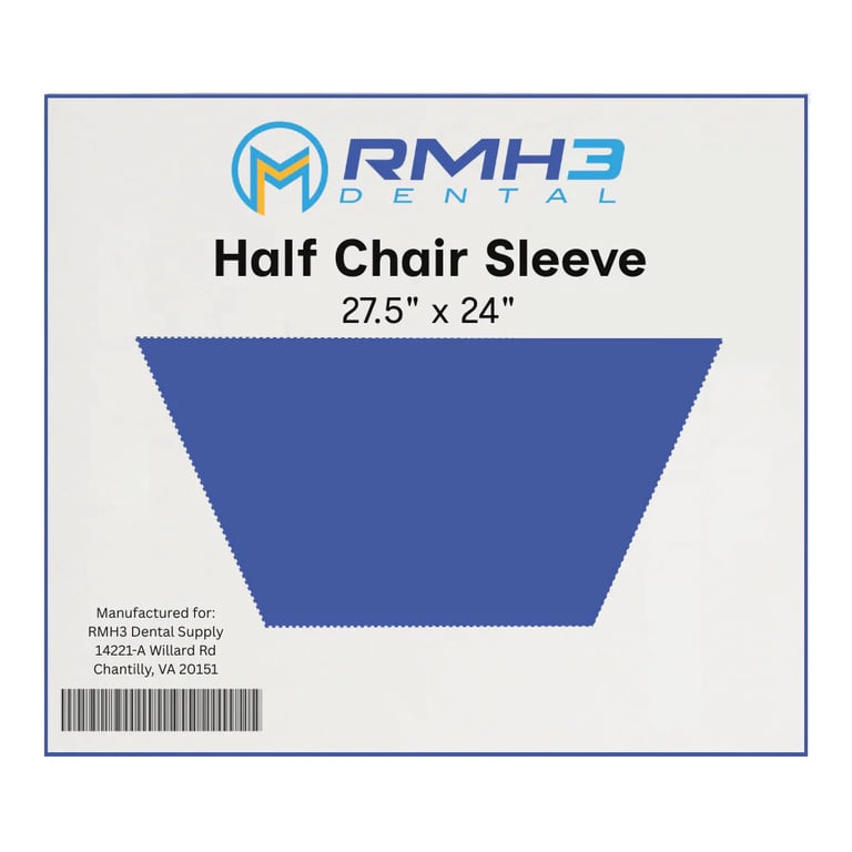 RMH3 Dental Disposable Half Chair Sleeves, 27.5" 