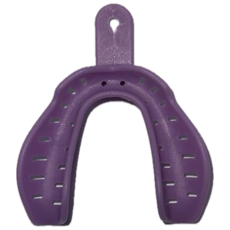 RMH3 Dental Disposable Anodontia #2 Lower Large Perforated Impression Trays, 12/Pk. Adhesive