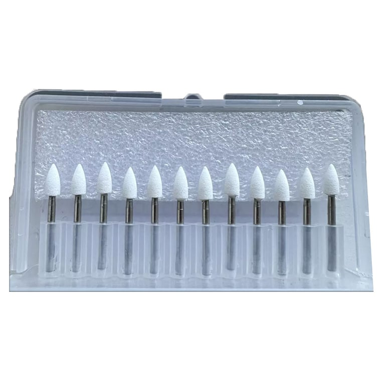 RMH3 Dental FG Aluminum Oxide White Finishing Stones, FL2, 12/Pk. Designed for fine finishing on