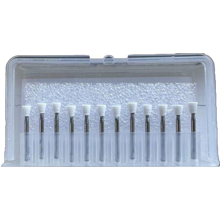 RMH3 Dental FG Aluminum Oxide White Finishing Stones, IC2, 12/Pk. Designed for fine finishing on