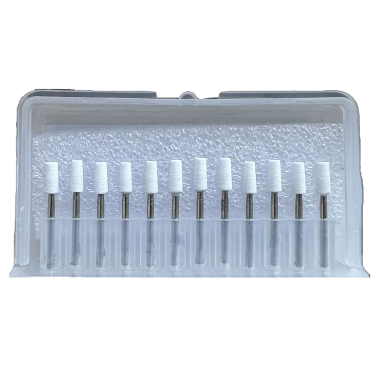 RMH3 Dental FG Aluminum Oxide White Finishing Stones, TC1, 12/Pk. Designed for fine finishing on