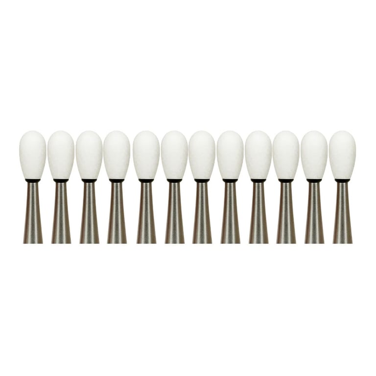 RMH3 Dental FG Aluminum Oxide White Ceramic Grinders, Large Round, 12/Pk. Designedfor broader