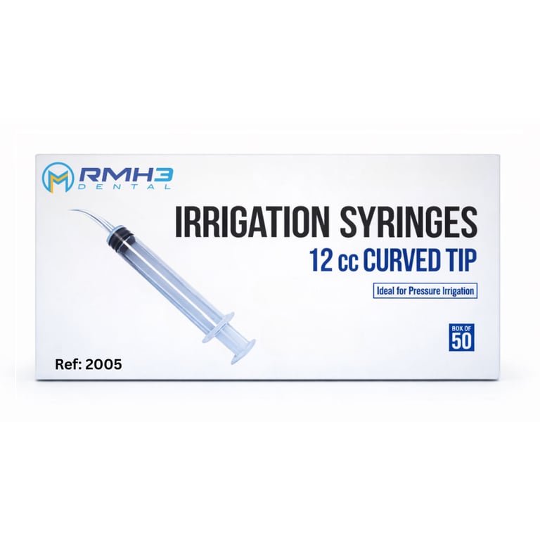 RMH3 Dental 12 cc Utility Syringe with Curved Tip
