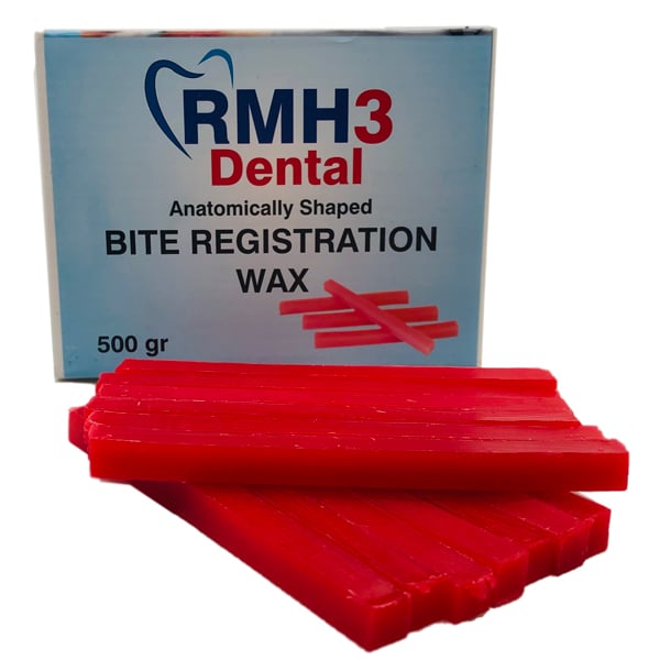 RMH3 Dental Pink Wax Bite Registration Blocks-Straight - 60/Box