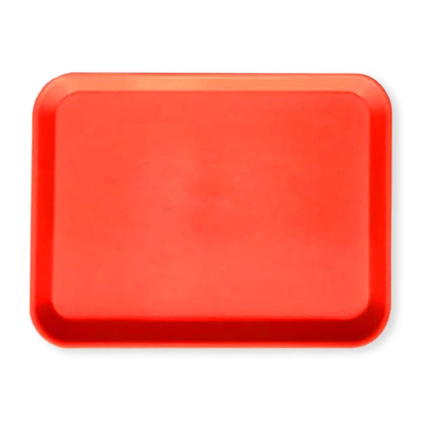 RMH3 Dental Plastic Set-up Tray Red, 13 1/3" L x 9 3/5" W, 1/Pk