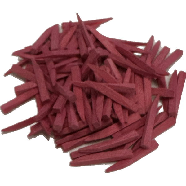 RMH3 Dental Poly-Wooden 16mm Wedges, Pink 100/Pk. Eco-Friendly, 1.5 x 2.0 x 16mm