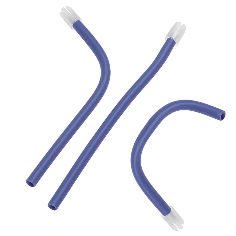 RMH3 Dental Saliva Ejectors, Blue Tube with Clear Tip, Wire-Reinforced, 100/Pk. Features