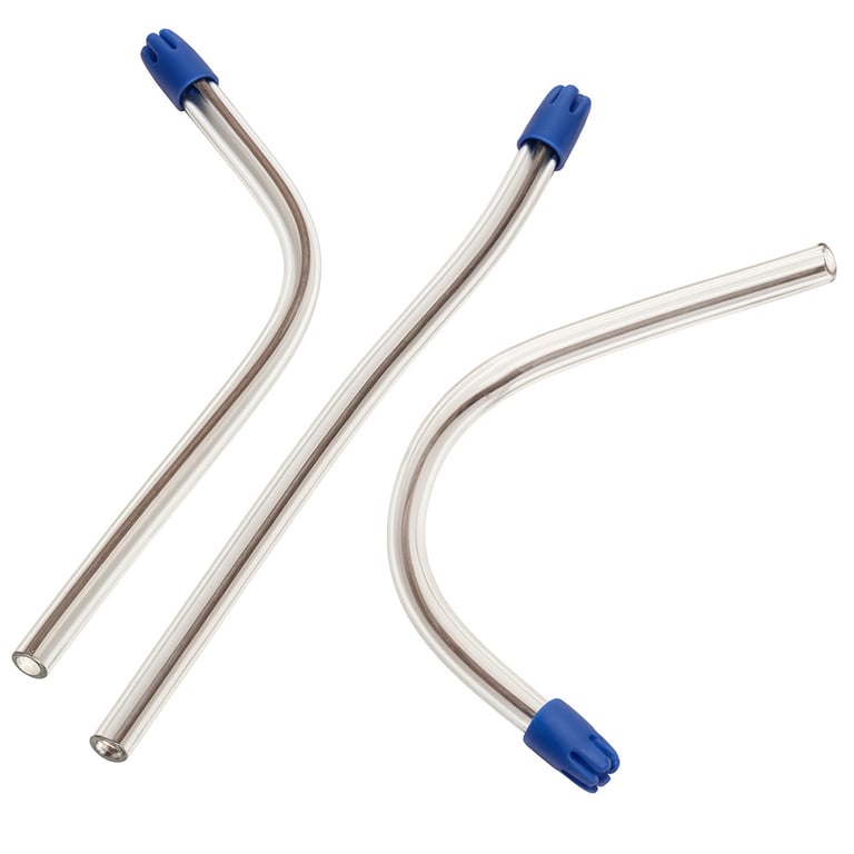 RMH3 Dental Saliva Ejectors, Clear Tube with Blue Tip, Wire-Reinforced, 100/Pk. Features