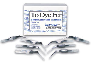 To Dye For Blue, to perform Root Canal and Dental Crack Location, Caries Detection, Package of 25