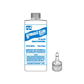 RPI Hydraulic Fluid, 16 oz. Bottle. Includes Yorker Spout. For use with most dental chairs