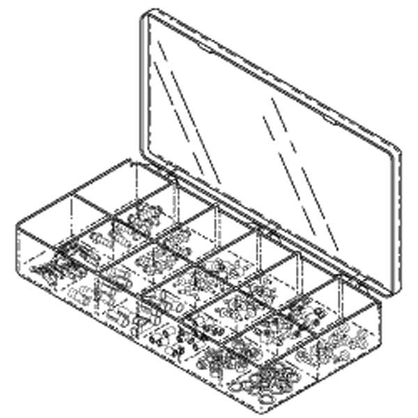 RPI Barb Kit with 12 Compartment Case