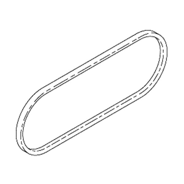 RPI Replacement Drive Belt for Midmark PowerVac, V-Belt, Effective Length: 37". Size: .50" at top