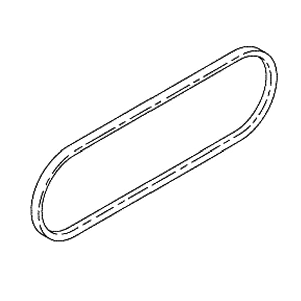 RPI Replacement Drive Belt for Midmark PowerVac, V-Belt, Effective Length: 38". Size: .50" at top