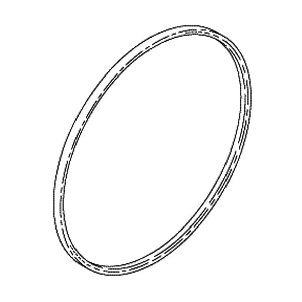 RPI Replacement Drive Belt for RAMVAC Bison 3 and 9, Effective Length: 43". Size: .63" at top x