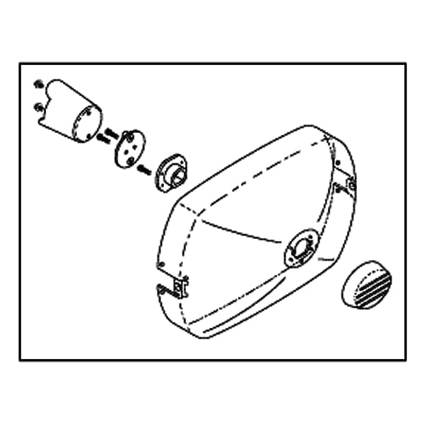 RPI Lens Kit for A-Dec 6300 Exam Light Lens Assembly. Kit Includes: Lamp Shield, Mount Plate