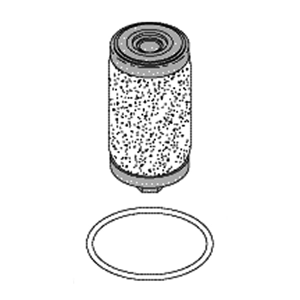 RPI Mist Filter 0.3 Micron, Non-Woven Fabric, Size: .82" OD x 1.54" Lg. Includes: Bowl O-ring
