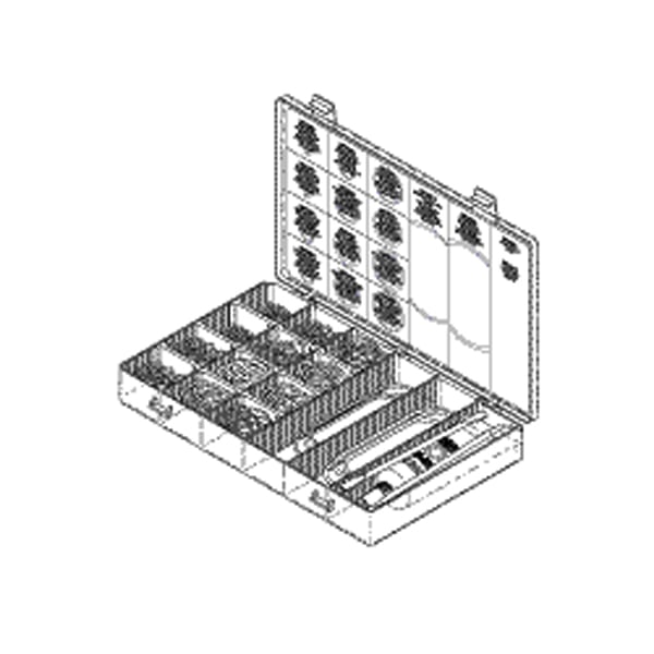 RPI O-Ring Kit for Servicing Steris System 1 Sterile Processing System. Includes: storage case