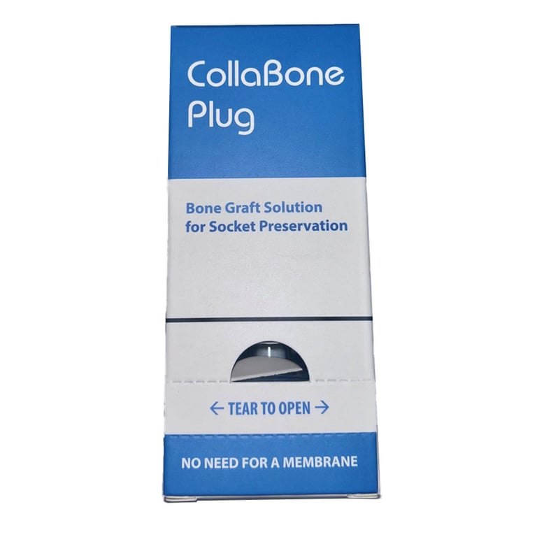 CollaBone Plug Collagen Sponge with Bone Graft, 10 mm x 20 mm, 10/Pk. Porous preformed bone