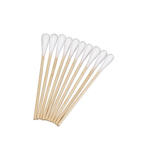 Safe-Dent 3" Cotton Tip Applicators 10000/Box. Non-Sterile, Wood shaft applicators with one