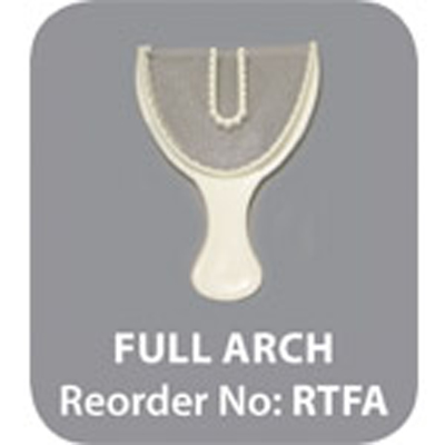 Safe-Dent Full Arch bite registration trays, 30/bx. Disposable plastic with non-tear mesh