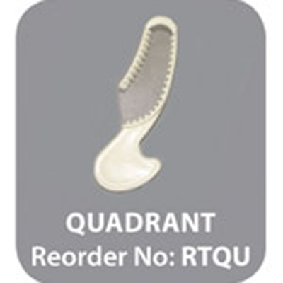 Safe-Dent Quadrant bite registration trays, 35/bx. Disposable plastic with non-tear mesh