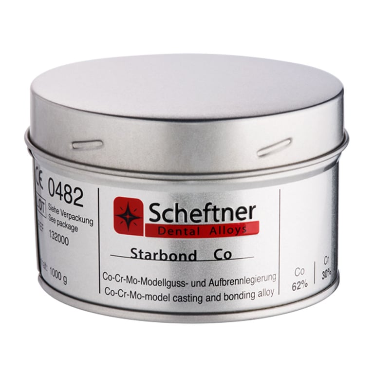 Starbond Co NPM-Alloys for Partial Dentures, 1000 Gm. Jar. CoCr partial denture alloy (bondable)