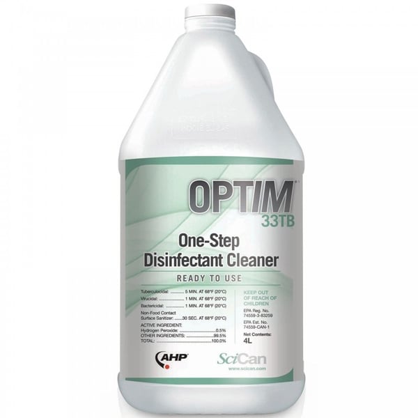 OPTIM 33TB One-Step Disinfectant Cleaner, 1 Gallon Bottle. Ready-to-use broad spectrum