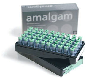 GS-80 regular set double spill (600 mg) dispersed phase alloy capsule, package of 50 capsules