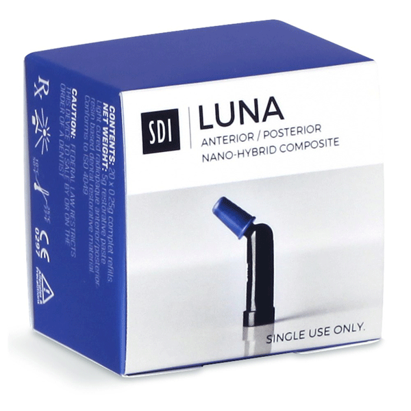 Luna Universal Composite, Complet A2 Refill, Light-Cure, 0.25 g, 20/Pk. Combining nano-hybrid