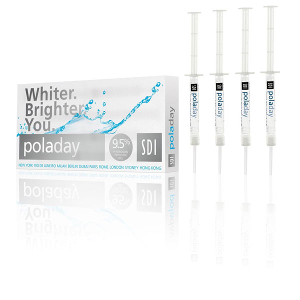 Pola Day 9.5% Mini Kit - Hydrogen Peroxide-based Take-Home Tooth Whitening System, Spearmint