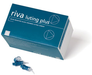 Riva Luting Plus Capsules, Self-Curing Resin Modified Glass-Ionomer Luting Cement With Fluoride